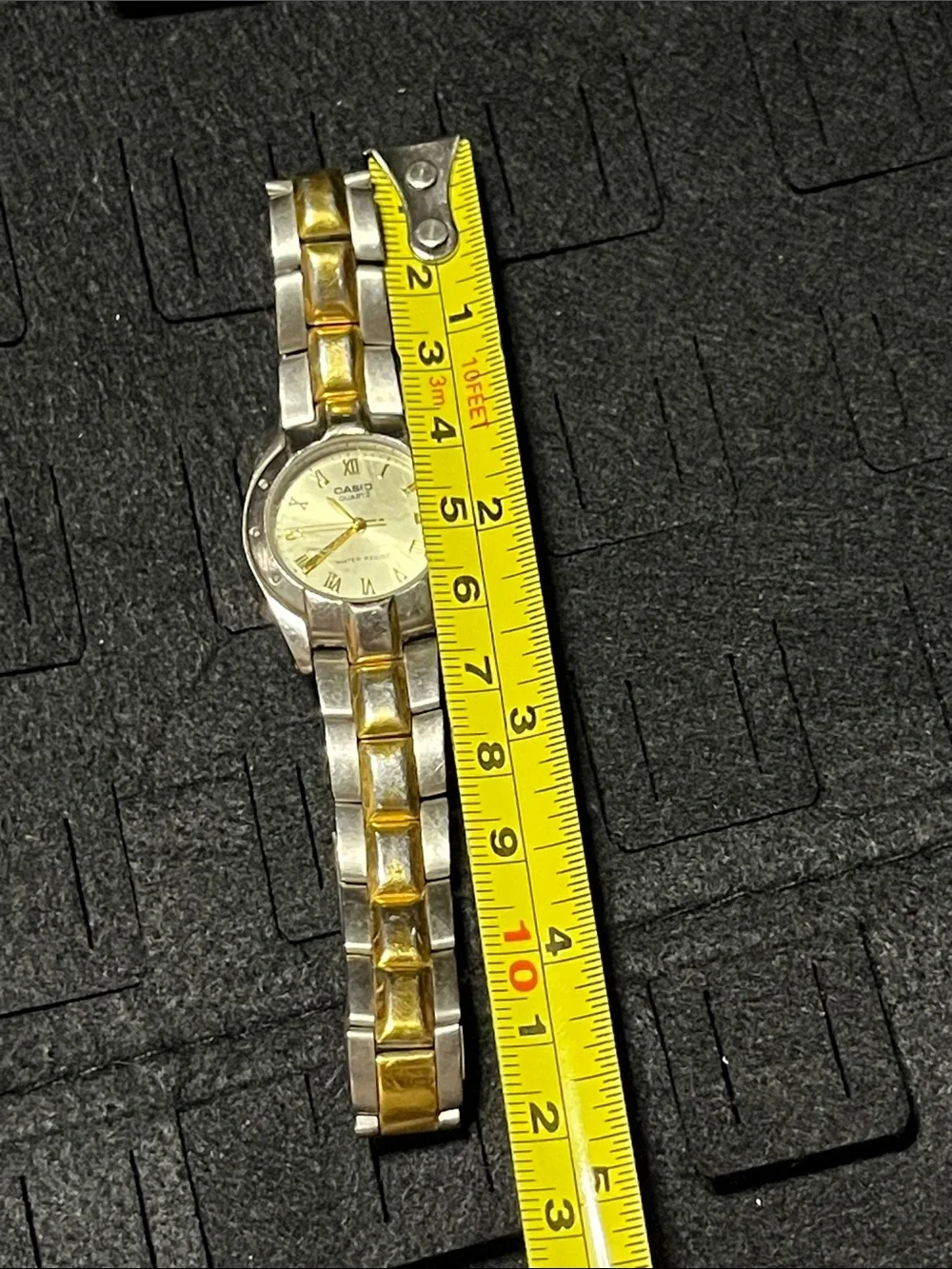 Casio Two-Tone Gold and Silver Ladies Bracelet Watch